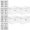 mDesign Small Plastic Stackable Kitchen Storage Box, 4 Pack + 32 Labels - Clear